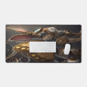 スチームパンクのウサギ デスクマット (キーボード&マウス)