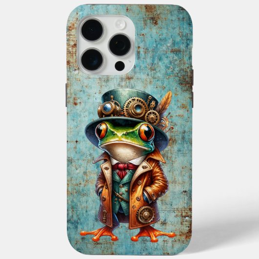 スチームパンクのカエル Case-Mate iPhoneケース (裏面)