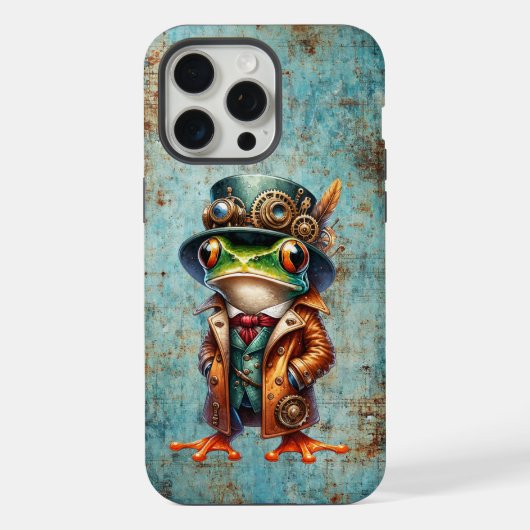 スチームパンクのカエル iPhoneケース (裏面)