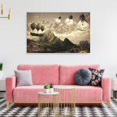 スチームパンクのカントリー側のラップされたキャンバス キャンバスプリント (インサイチュ (リビング))