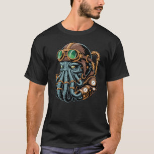 スチームパンクのクトゥルフモンスター Tシャツ