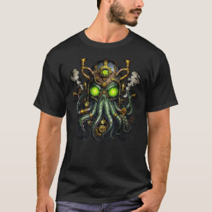 スチームパンクのクトゥルフモンスター Tシャツ