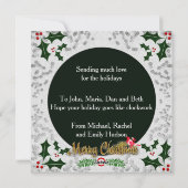 スチームパンクのクリスマスツリーのクリスマスグリーティングカード シーズンカード (裏面)