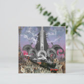 スチームパンクのタイムマシン カード (スタンド正面)