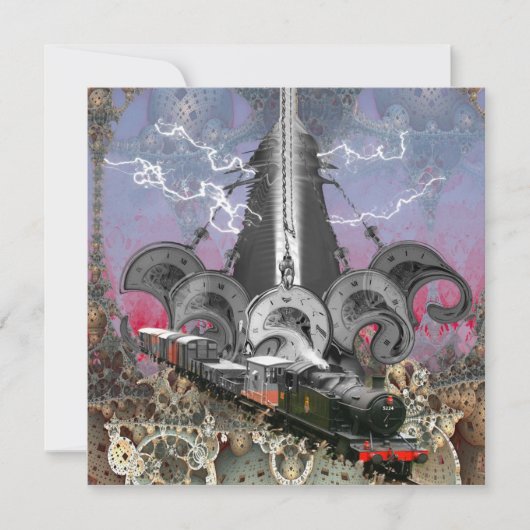 スチームパンクのタイムマシン カード (正面)