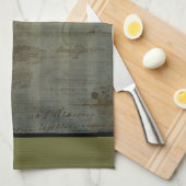 スチームパンクのタイムマシン キッチンタオル (四つ折り)