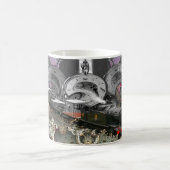 スチームパンクのタイムマシン コーヒーマグカップ (中央)