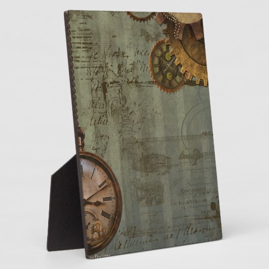 スチームパンクのタイムマシン フォトプラーク (側面)