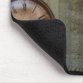 スチームパンクのタイムマシン マウスパッド (コーナー)