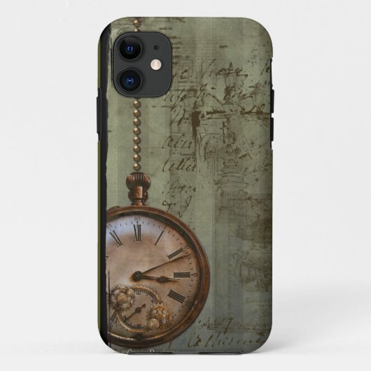 スチームパンクのタイムマシン Case-Mate iPhoneケース (裏面)