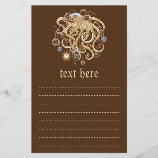 スチームパンクのタコ レトロメカニカルファンタジー チラシ (正面)