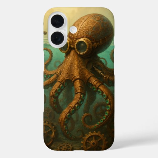 スチームパンクのタコ Case-Mate iPhoneケース (裏面)