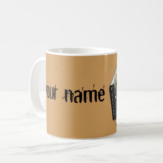 スチームパンクのドラゴンの物語の本 コーヒーマグカップ (正面左)