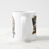 スチームパンクのドラゴンストーリーブック ジャンボコーヒーマグカップ (裏面)