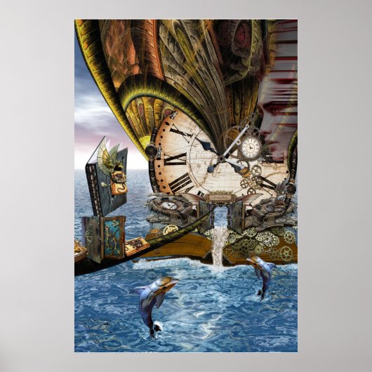 スチームパンクのドラゴンストーリーブック ポスター (正面)