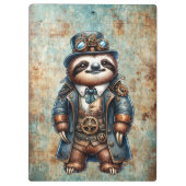スチームパンクのナマケモノ クリップボード (裏面)