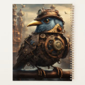 スチームパンクのネズミと鳥 プランナー手帳 (裏面)