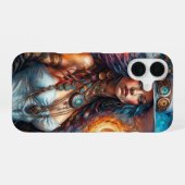 スチームパンクのヴードゥーの女王 1 iPhone 16ケース (裏面横)