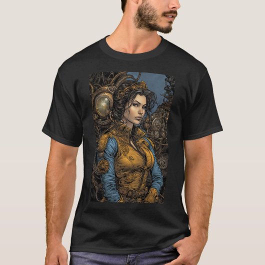 スチームパンクの冒険 Tシャツ (正面)