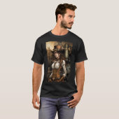スチームパンクの女性 Tシャツ (正面フル)