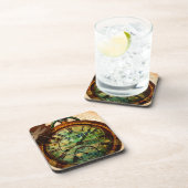 スチームパンクの時計 コースター (右側)