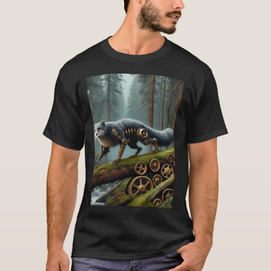 スチームパンクの漁師 Tシャツ (正面)