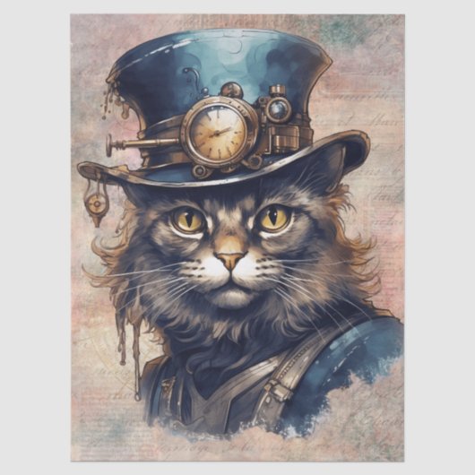 スチームパンクの猫 薄葉紙 (正面)