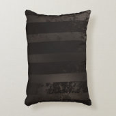 スチームパンクの縞模様の茶色の背景 アクセントクッション (正面(垂直))