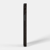 スチームパンクの縞模様の茶色の背景 iPhoneケース (右側面)