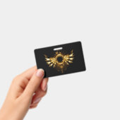 スチームパンクの翼 バッジ (手持ち)