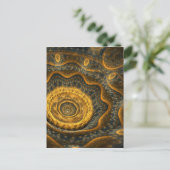 スチームパンクの花 ポストカード (スタンド正面)