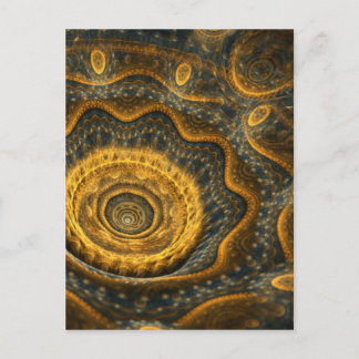 スチームパンクの花 ポストカード