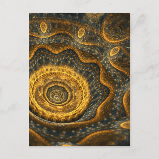 スチームパンクの花 ポストカード (正面)