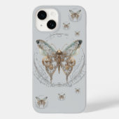 スチームパンクの蝶シャツ Case-Mate iPhoneケース (裏面)