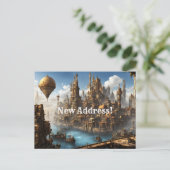 スチームパンクの街 新住所 ポストカード (スタンド正面)