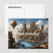 スチームパンクの街 新住所 ポストカード (正面/裏面)