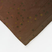 スチームパンクの錆びた背景(ターコイズレンズ付き) フリースブランケット (角)