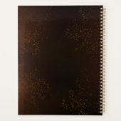 スチームパンクの錆びた背景(ターコイズレンズ付き) プランナー手帳 (裏面)