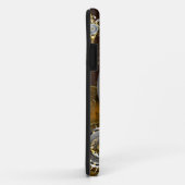 スチームパンクの錆びた背景(ターコイズレンズ付き) Case-Mate iPhoneケース (裏面/右)