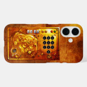 スチームパンクの12時5分前のグランジチョクロック Case-Mate iPhoneケース (裏面 (横))
