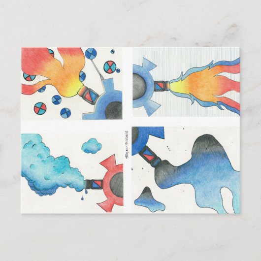 スチームパンクはがき ポストカード (正面)