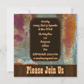 スチームパンクをテーマにしたバチェロレッテ 招待状 (裏面)