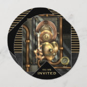 スチームパンクイベントアニー大事な行事 招待状 (正面/裏面)