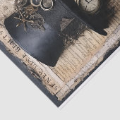 スチームパンクインスパイア混合メディアポートレート 薄葉紙 (詳細)