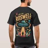 スチームパンクエイリアンソーサーTシャツ Tシャツ (裏面)