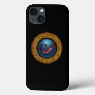 スチームパンクエクスプローラー潜水艦船ポートホールタコス iPhone 13ケース