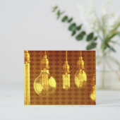 スチームパンクエジソン球根 ポストカード (スタンド正面)