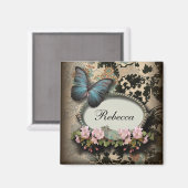 スチームパンクエフェメラフローラバタフビクトリアンラ マグネット (正面/裏面)