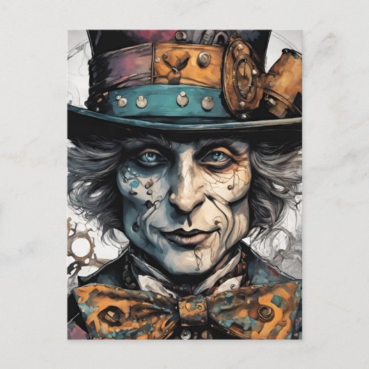 スチームパンクオールドマンウォーター色 ポストカード (正面)