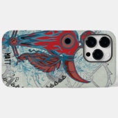 スチームパンクカウカスカルとインディアントライバルの羽 Case-Mate iPhoneケース (裏面 (横))